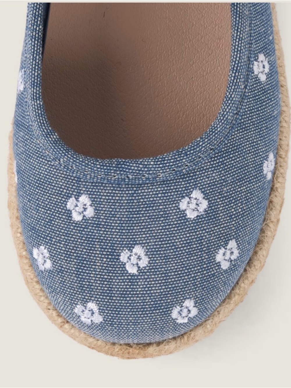 Gymboree Denim Blue Floral Mary Jane Shoes - Picture 5 of 10